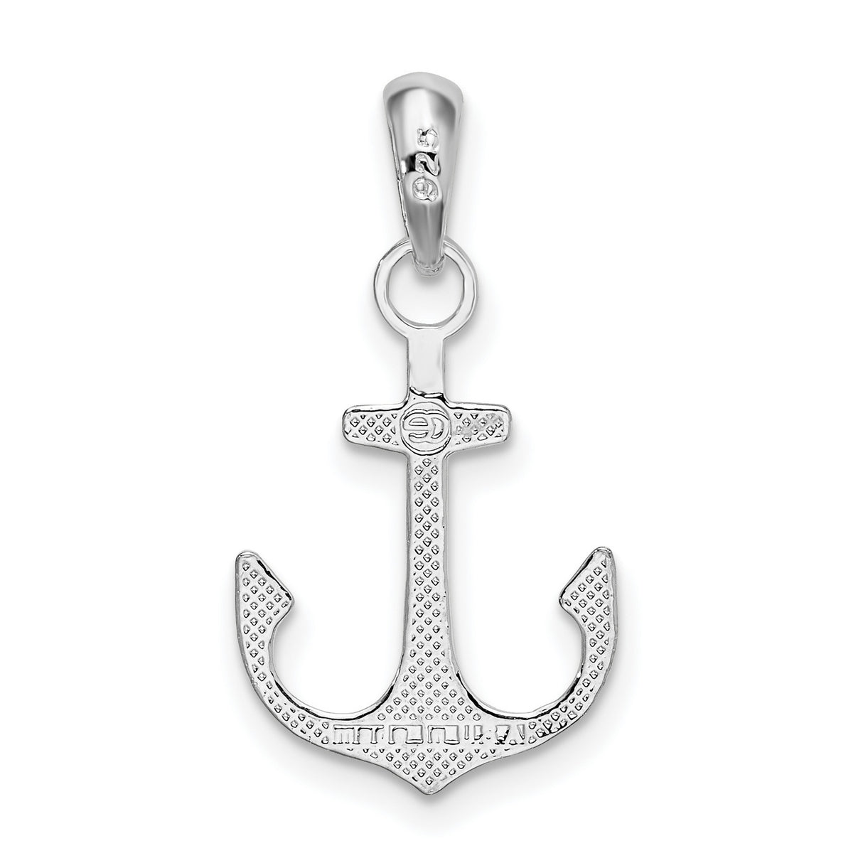Sterling Silver Anchor Cross Pendant, Nautical Faith Symbol for Men and Women