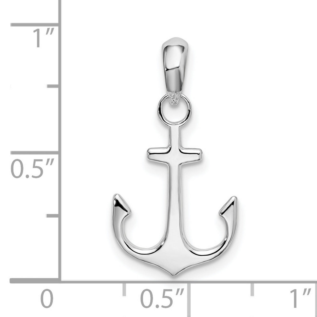 Sterling Silver Anchor Cross Pendant, Nautical Faith Symbol for Men and Women