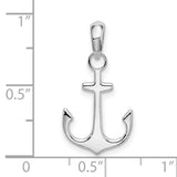 Sterling Silver Anchor Cross Pendant, Nautical Faith Symbol for Men and Women