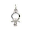 Sterling Silver Pacifier Charm Pendant, Symbolic Motherhood Jewelry for Bracelet or Necklace