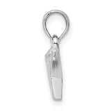 Sterling Silver Cheese Wedge Charm Pendant, Fun Culinary Jewelry for Cheese Lovers