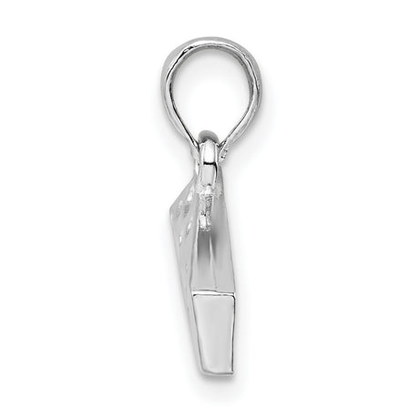 Sterling Silver Cheese Wedge Charm Pendant, Fun Culinary Jewelry for Cheese Lovers