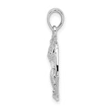 Sterling Silver Pendant with Starfish, Sand Dollar, and Seashell Coastal Ocean Motifs