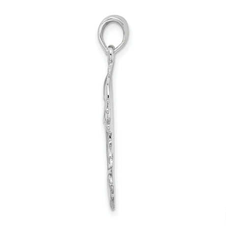 Sterling Silver Dolphin Pendant with Two Leaping Dolphins, Nautical Ocean Theme Jewelry