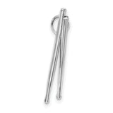 Sterling Silver Baseball Pendant with Crossed Bats, Unisex Sports Charm