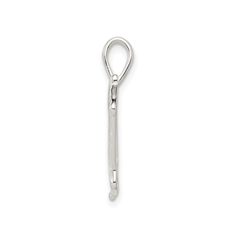 Sterling Silver Horse Racing Pendant with Jockey on Galloping Horse, Unisex Equestrian Charm