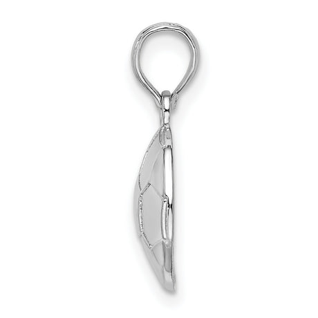 Sterling Silver Soccer Ball Pendant Charm with Realistic 3D Design for Men or Women