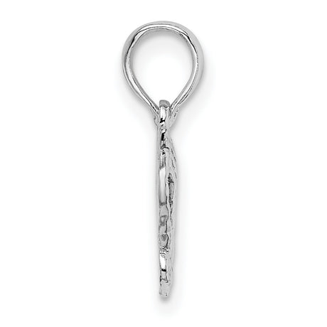 Polished Praying Hands Charm Pendant in Real 925 Sterling Silver
