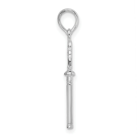Sterling Silver Celtic Key Pendant with Shamrock Heart Detail, Irish Heritage Jewelry for Women