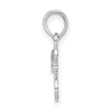 Sterling Silver Sweet 16 Pendant, Bold Number Charm for Teen Birthday Celebration