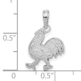 Sterling Silver Rooster Pendant with Chinese Zodiac Symbolism and Spiritual Protection