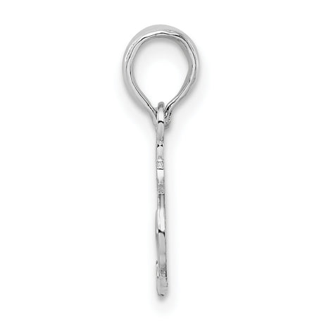 Sterling Silver Sister Pendant Charm with Heart and Script Design for Women