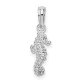 Sterling Silver Seahorse Pendant with Intricate Ocean-Inspired Detailing for Women