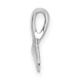 Sterling Silver Whale Tail Pendant, Nautical Ocean Symbol Jewelry for Women or Unisex