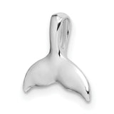 Sterling Silver Whale Tail Pendant, Nautical Ocean Symbol Jewelry for Women or Unisex