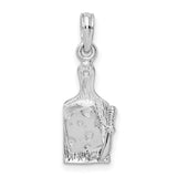 Sterling Silver Cheese Board Pendant with Knife, Culinary Charm for Food Lovers and Chefs