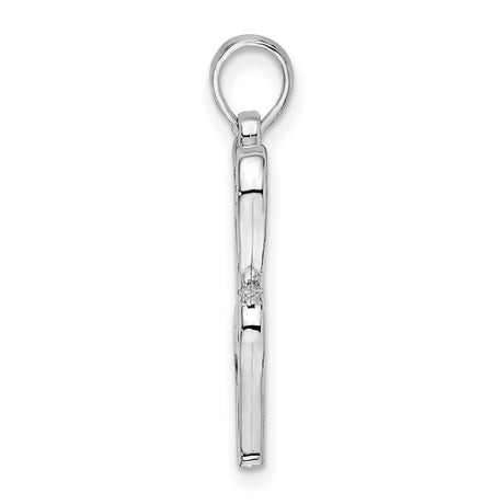 Sterling Silver Heart Pendant with Intertwined Scroll Design, Romantic Openwork Charm