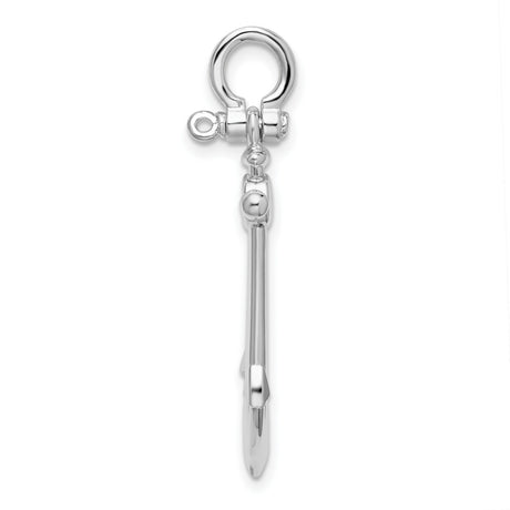 Sterling Silver Anchor Pendant, Nautical Symbol of Hope, Strength, and Faith, Unisex Christian Jewelry