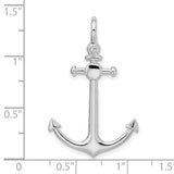 Sterling Silver Anchor Pendant, Nautical Symbol of Hope, Strength, and Faith, Unisex Christian Jewelry