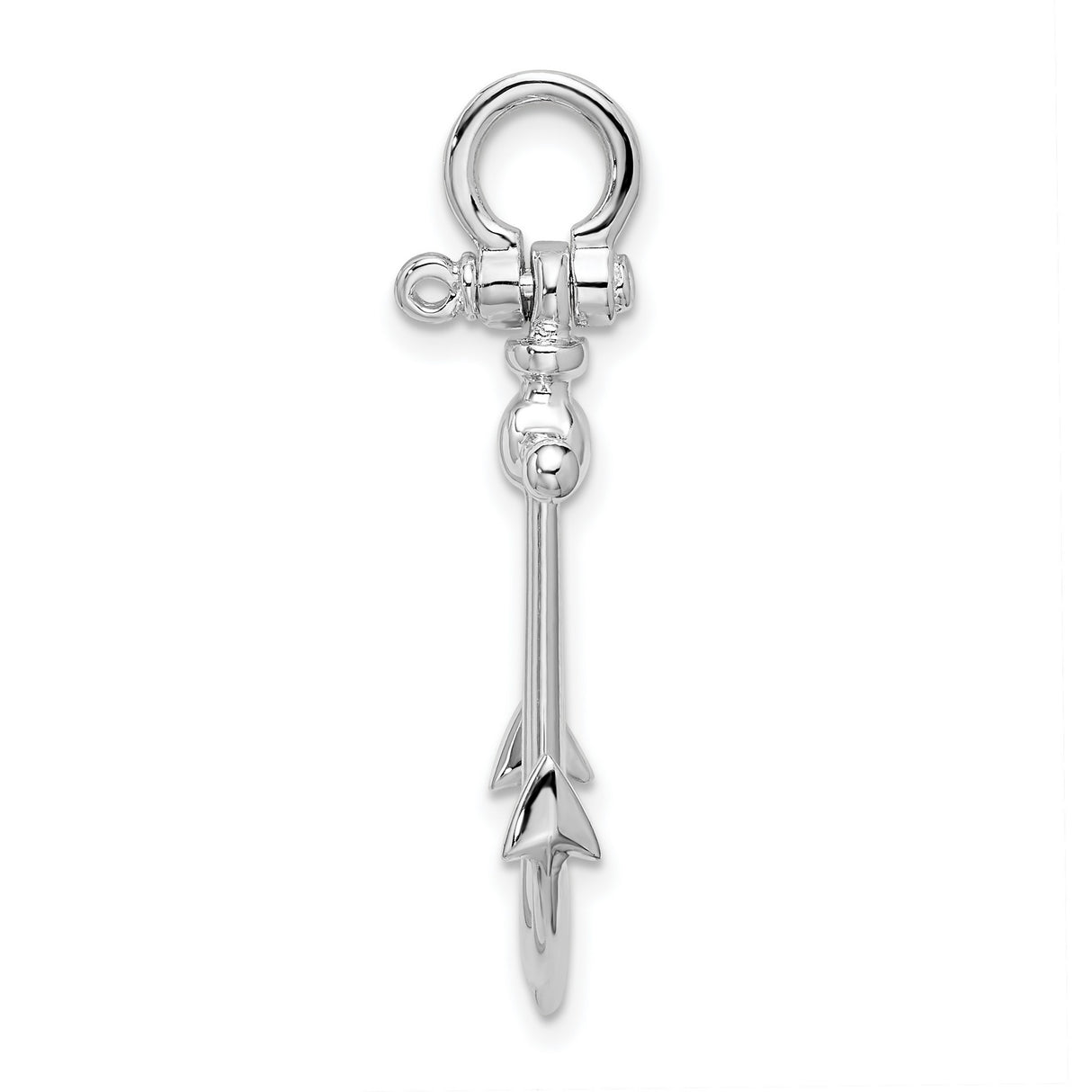 Sterling Silver Anchor Pendant, Nautical Maritime Design, Unisex Christian Symbol of Strength and Faith