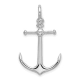 Sterling Silver Anchor Pendant, Nautical Maritime Design, Unisex Christian Symbol of Strength and Faith