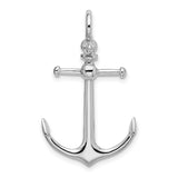 Sterling Silver Anchor Pendant, Nautical Maritime Design, Unisex Christian Symbol of Strength and Faith