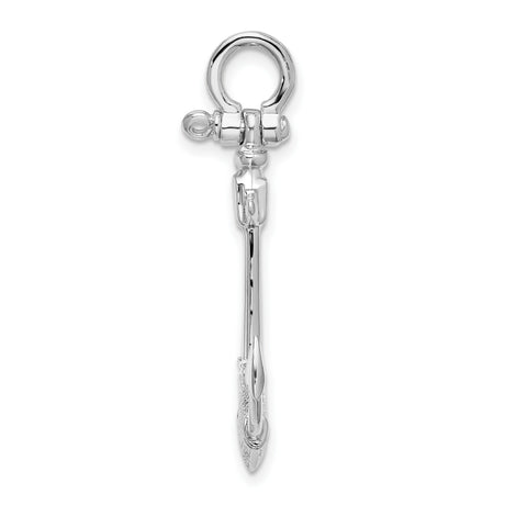 Sterling Silver Anchor Pendant, Nautical Symbol of Faith, Strength, Hope, and Stability, Unisex Jewelry