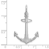 Sterling Silver Anchor Pendant, Nautical Symbol of Faith, Strength, Hope, and Stability, Unisex Jewelry
