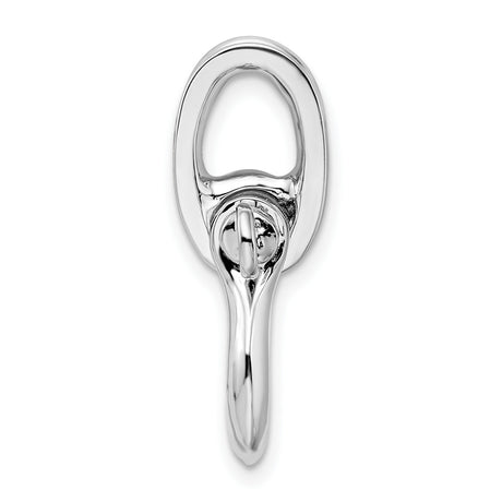 Sterling Silver Shackle Pendant, Nautical Industrial Style, Symbol of Strength, Unisex Jewelry