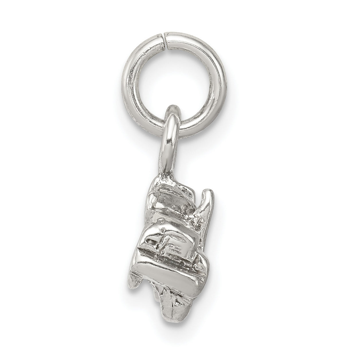 Semi with Trailer Charm Pendant in Real 925 Sterling Silver
