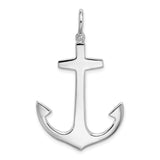 Sterling Silver Anchor Pendant, Nautical Symbol of Faith and Hope, Unisex Ocean-Inspired Jewelry
