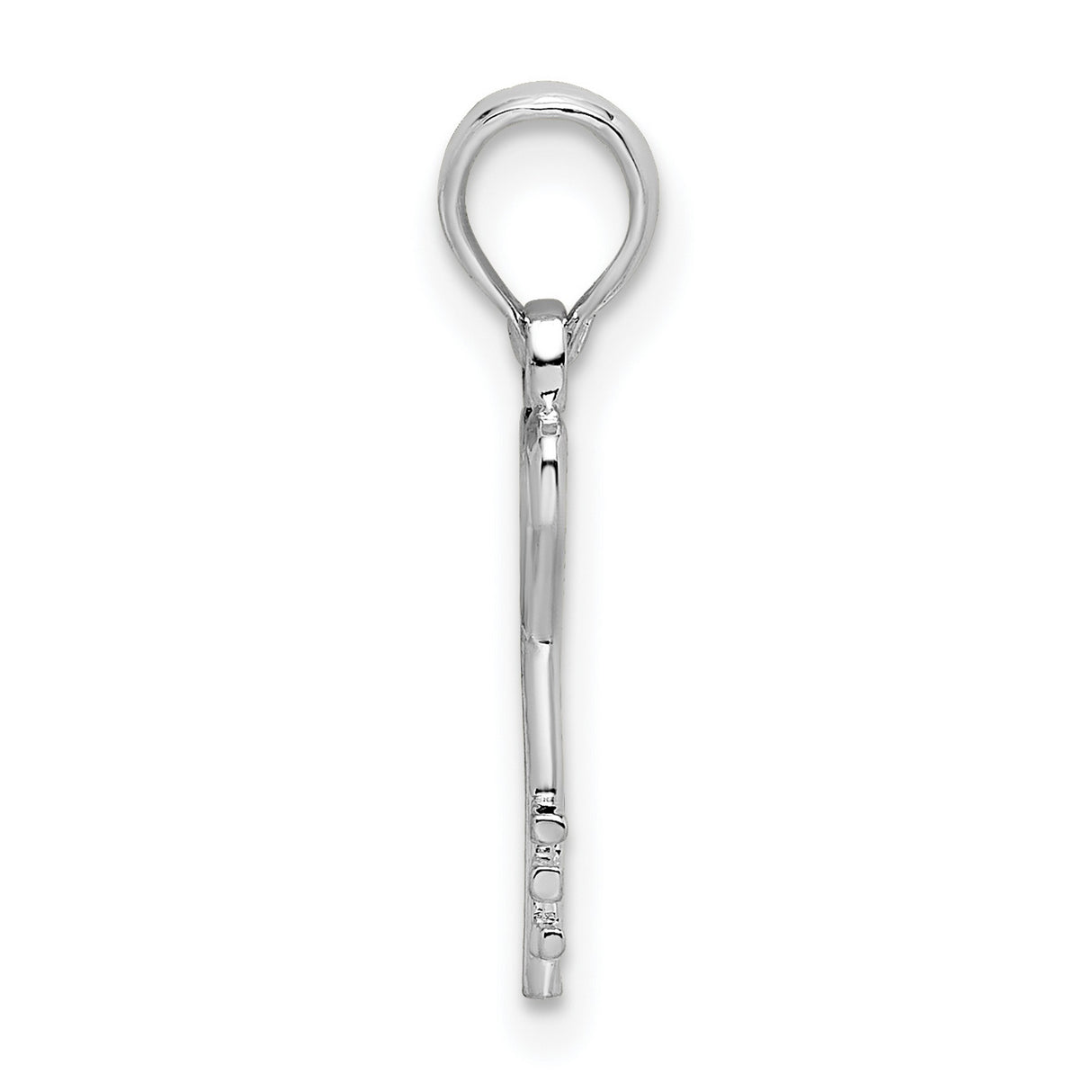 Sterling Silver Heart Key Pendant with Open Heart Design, Romantic Anniversary Jewelry for Women
