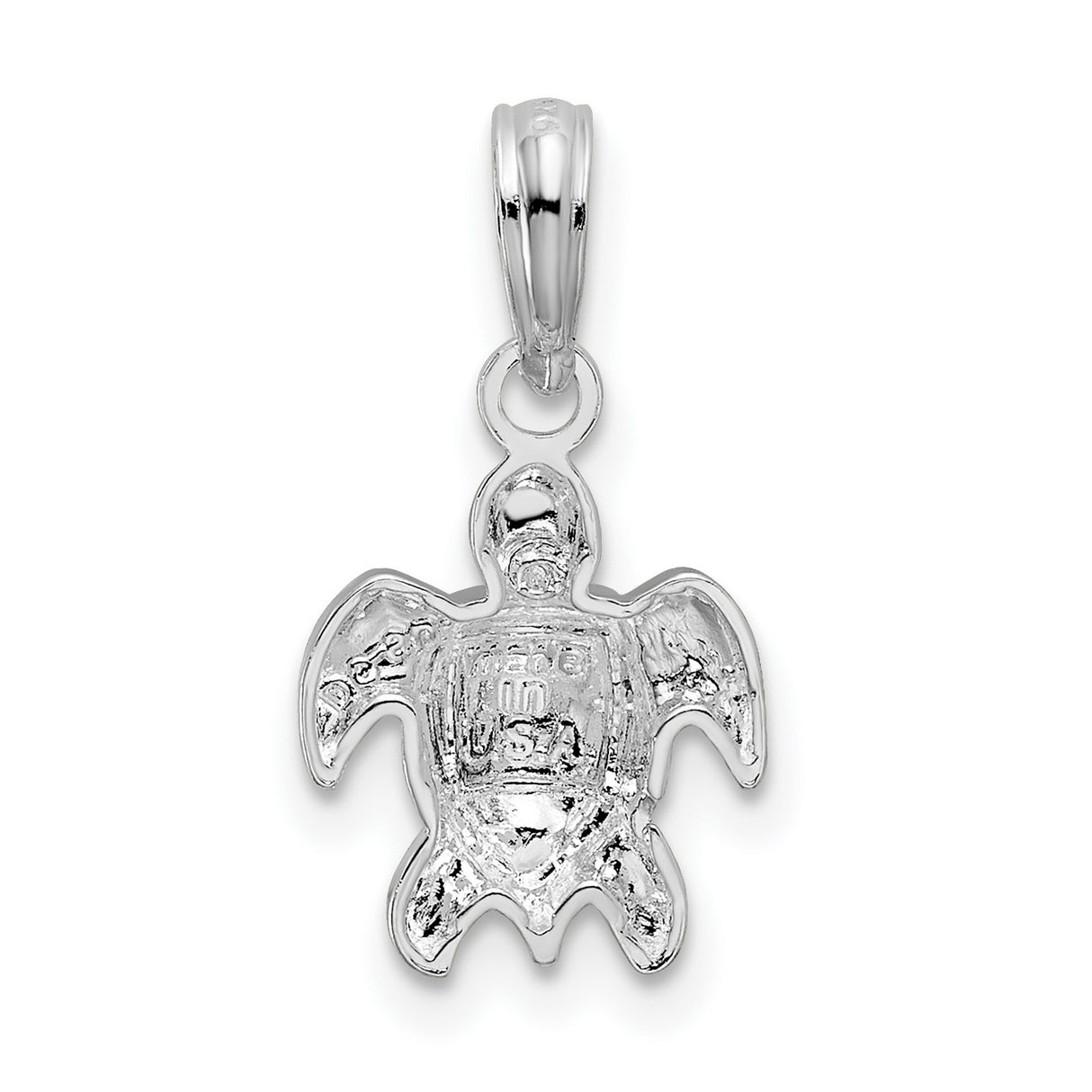 Sterling Silver Sea Turtle Pendant, Nautical Nature-Inspired Jewelry for Women or Unisex Wear