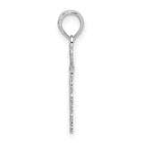 Sterling Silver Caduceus Pendant with Winged Snake Medical Symbol Charm