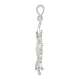 Sterling Silver Sun Face Pendant with Radiant Rays, Boho Celestial Medallion Design