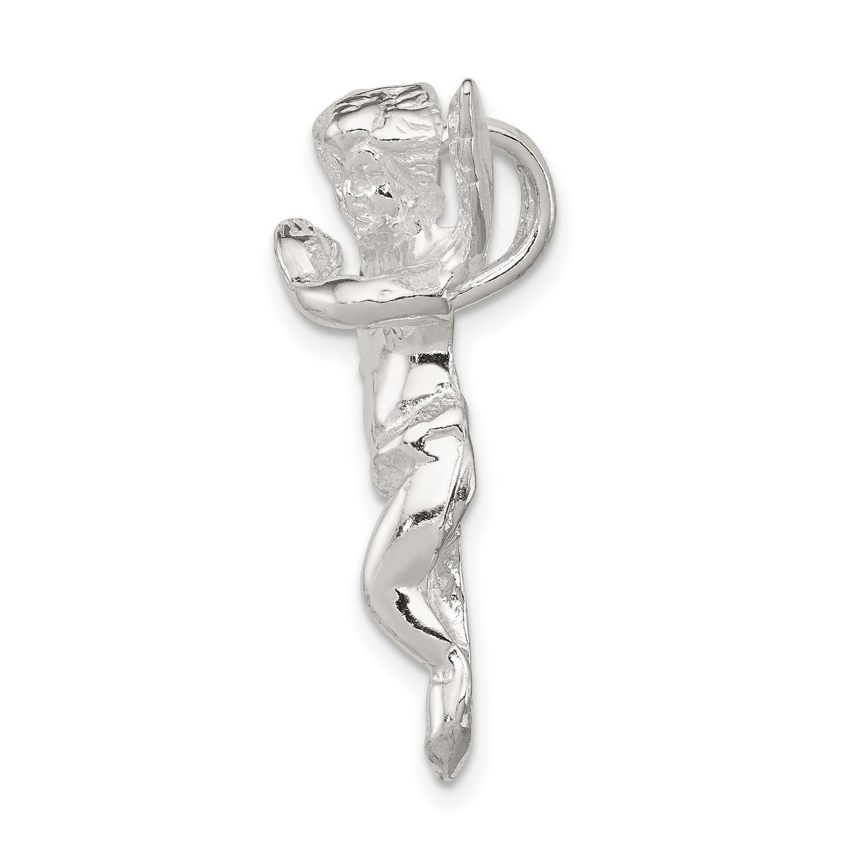 Guardian Angel Charm Pendant in Real 925 Sterling Silver