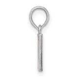 Sterling Silver Dive Flag Pendant with Red and White Diver Down Design, Nautical Scuba Charm