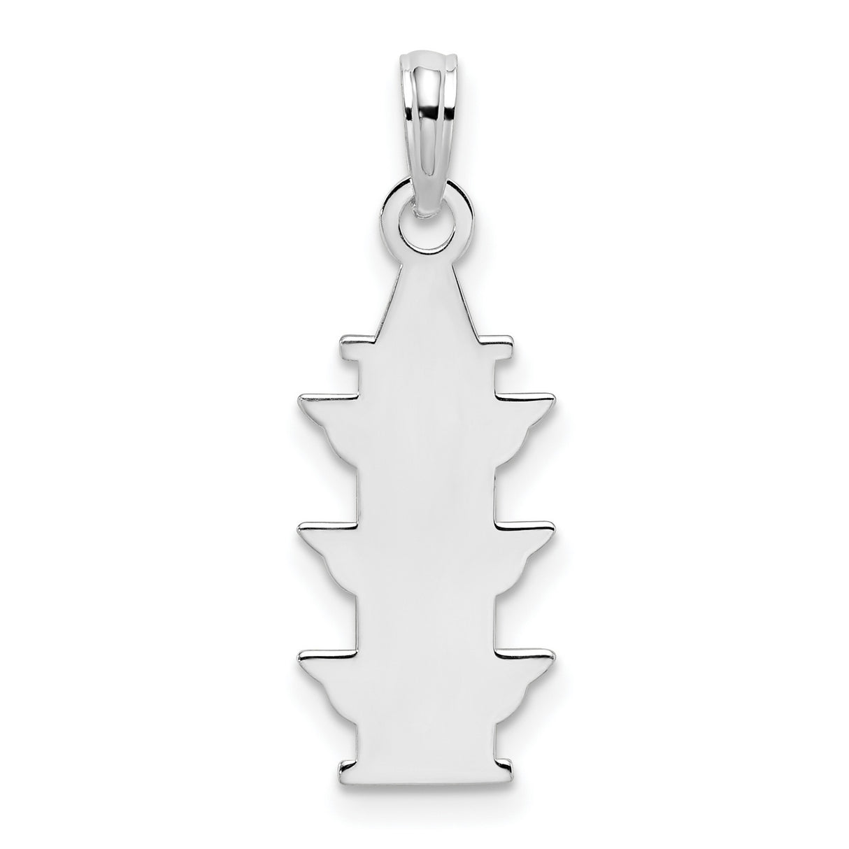 Sterling Silver Traffic Light Pendant with Red, Yellow, and Green Enamel Accents
