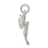 Rose Charm Pendant in Real 925 Sterling Silver