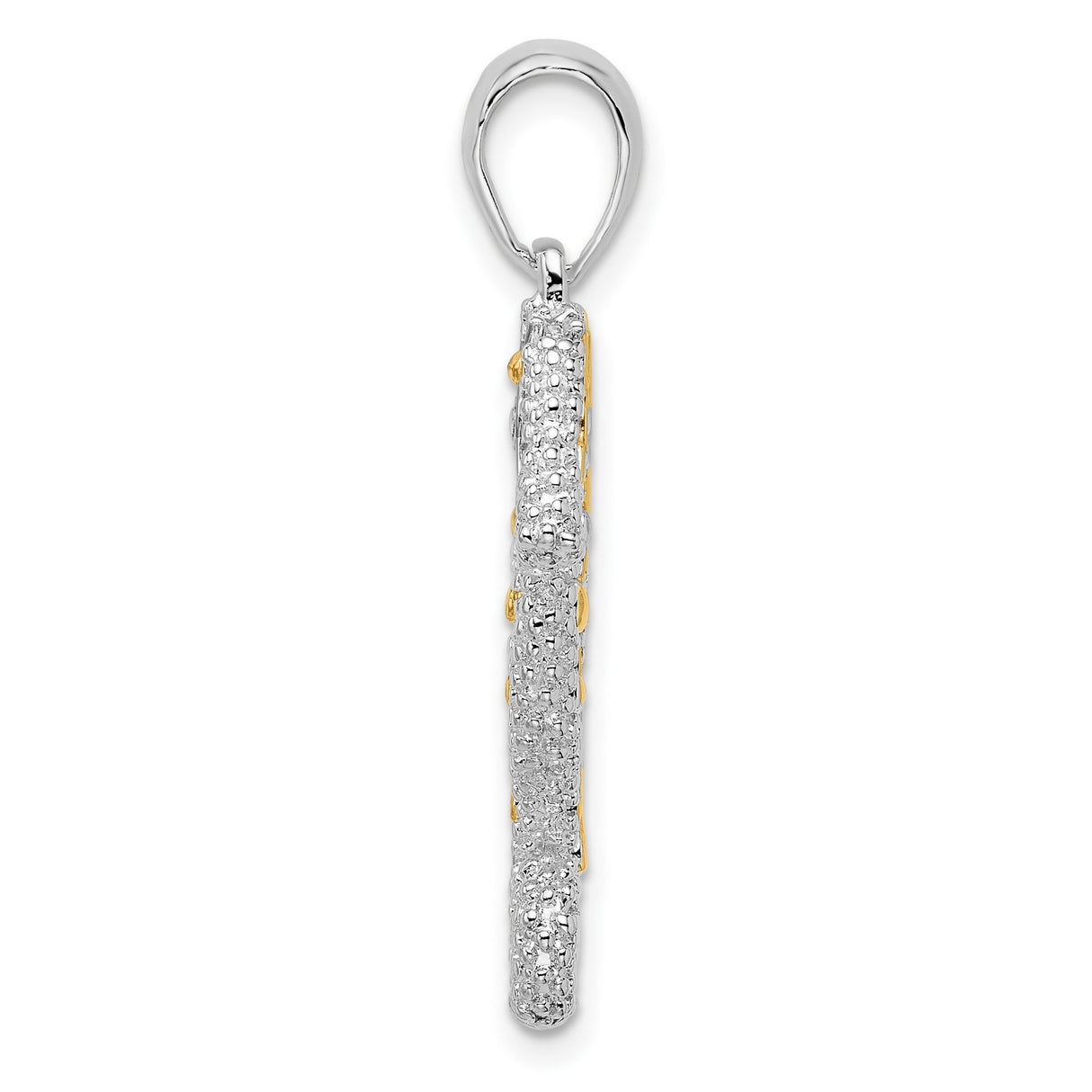 Sterling Silver Seahorse Pendant, Two-Tone Design with Nautical Theme for Women