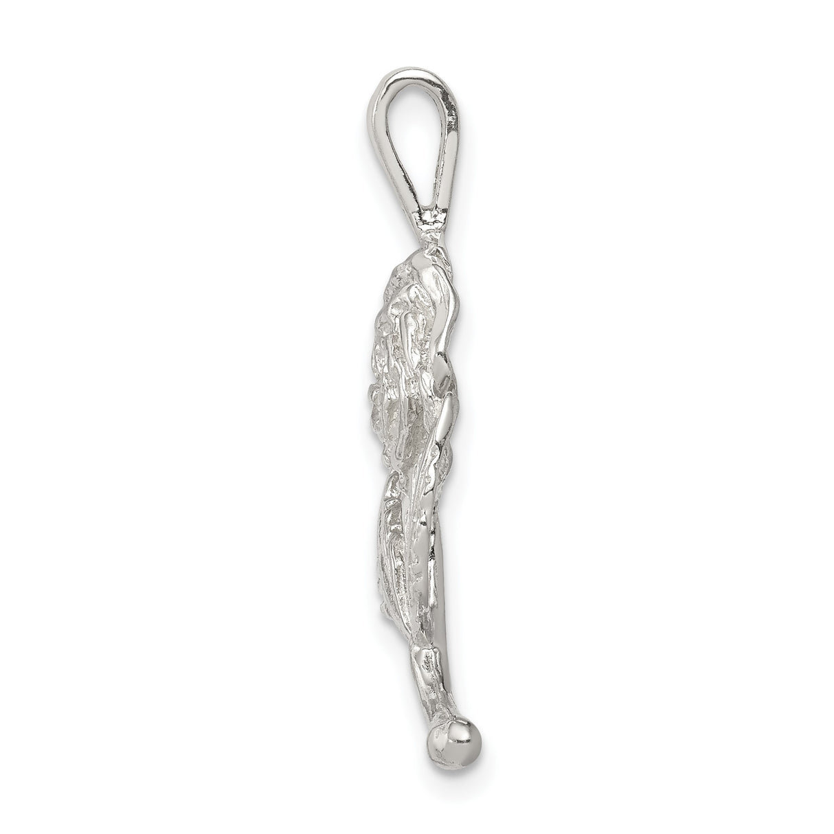 Sterling Silver Rose Pendant with Blooming Flower and Leaf Design, Nature-Inspired Jewelry for Women