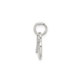 Sterling Silver Padlock and Key Charm Pendant, Vintage Love and Secrecy Theme