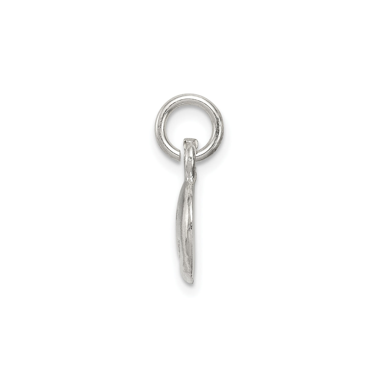 Sterling Silver Smiley Face Charm Pendant with Cutout Happy Design