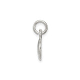 Sterling Silver Smiley Face Charm Pendant with Cutout Happy Design