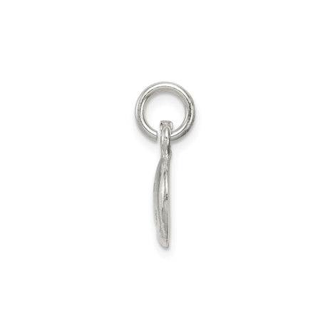 Sterling Silver Smiley Face Charm Pendant with Cutout Happy Design