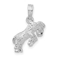 Polished 3D Aries Zodiac Charm Pendant in Real 925 Sterling Silver