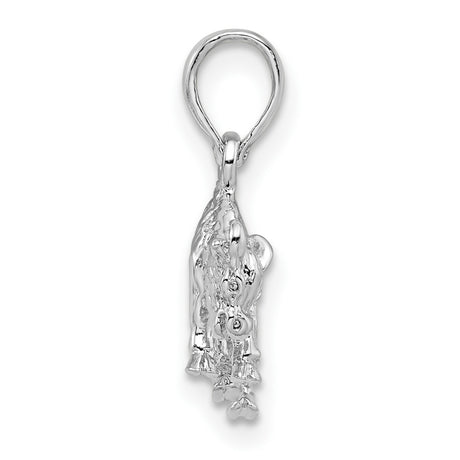 Sterling Silver Bull Pendant, 3D Charging Bull Symbol, Taurus Zodiac Jewelry for Men or Unisex