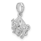 Polished 3D Taurus Zodiac Charm Pendant in Real 925 Sterling Silver