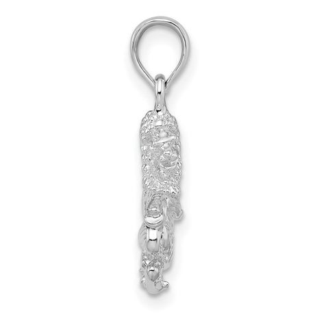 Sterling Silver Lion Pendant with Raised Heraldic Design, Medieval Royal Crest Style for Men