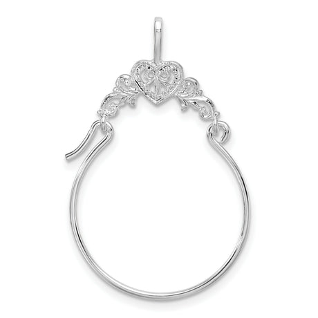 Sterling Silver Claddagh Pendant with Heart, Crown, and Hands Design, Celtic Irish Jewelry for Women
